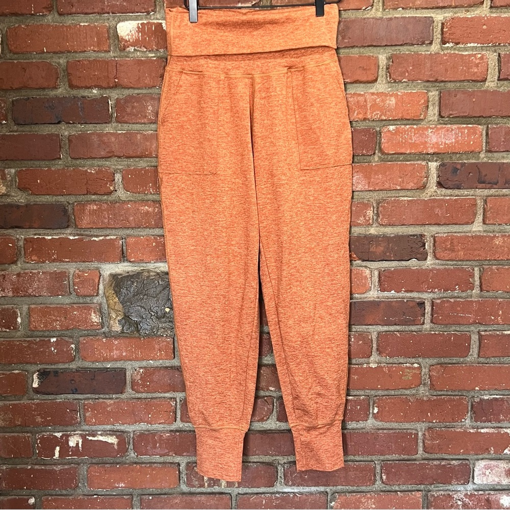 Aerie offline‎ women's size small fold over joggers size small rust orange NWOT